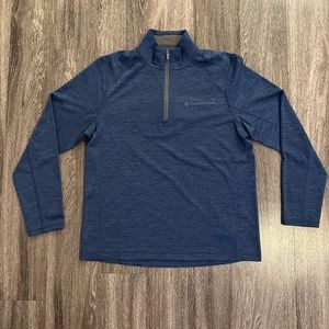 Men’s Vineyard Vines M Medium Performance Quarter Zip Pullover Blue NWOT